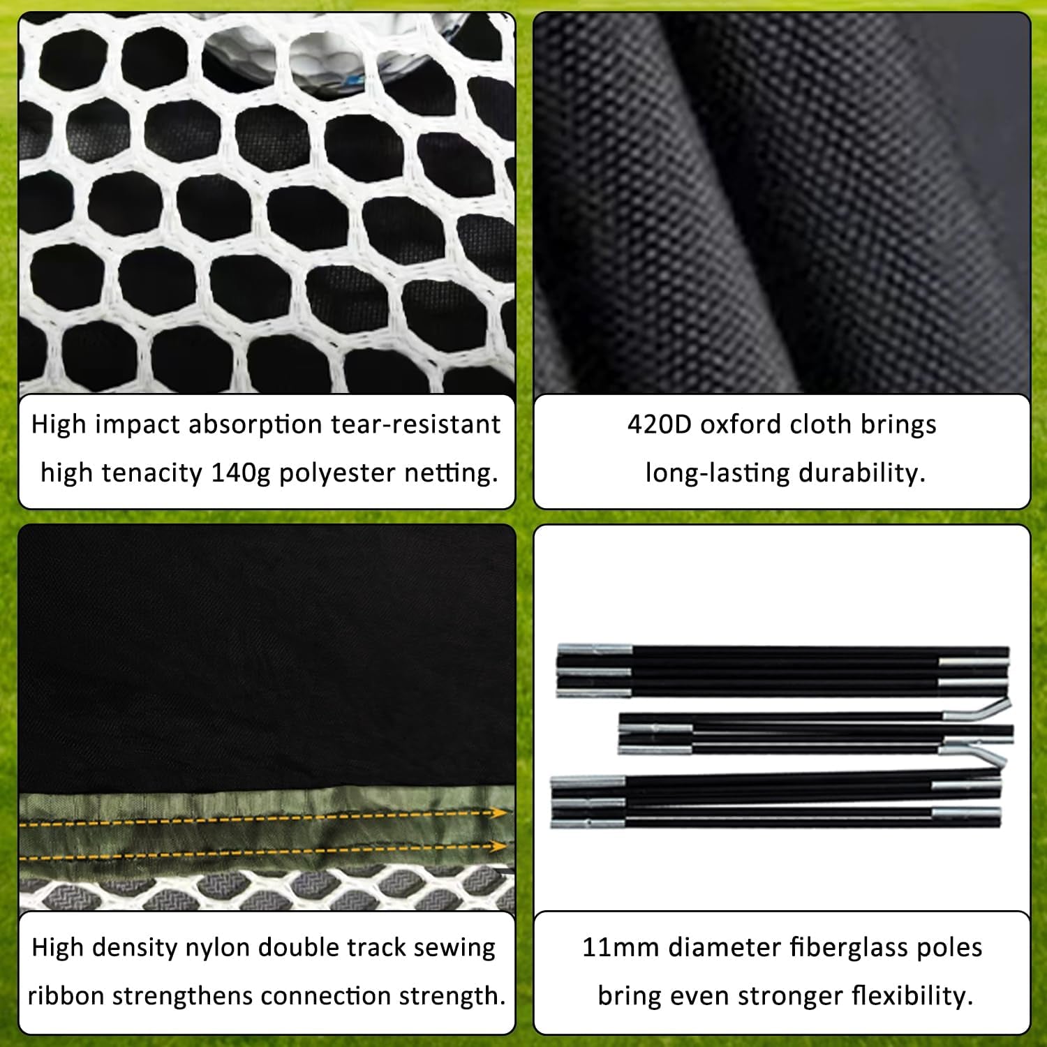 Golf Practice Net Set with Real Balls, Turf Mat, Tees, Hat, Target, and Bag - Available in 10x7ft and 12x7ft for Indoor and Outdoor Use, Ideal Gift for Golf Enthusiasts