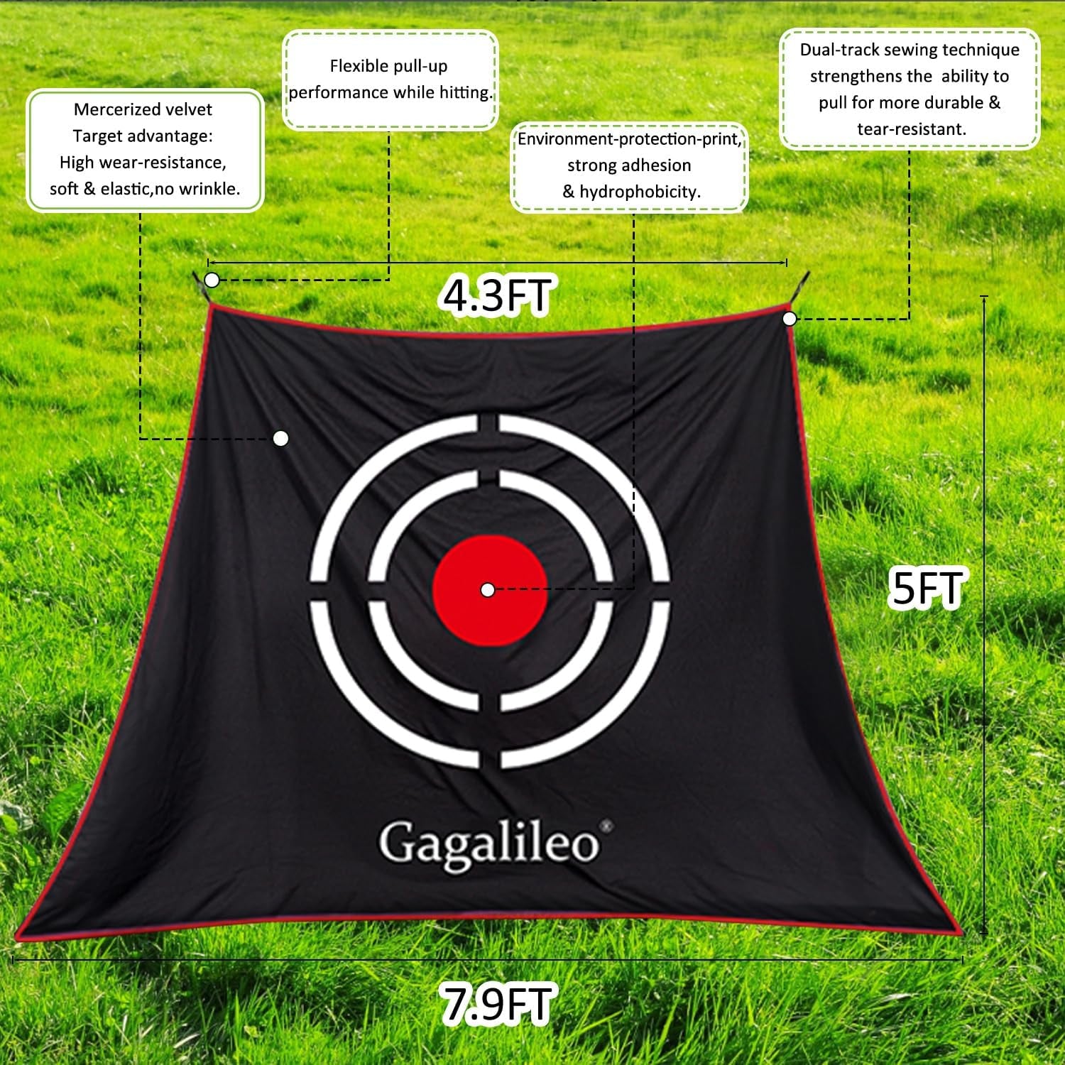 Golf Practice Net Set with Real Balls, Turf Mat, Tees, Hat, Target, and Bag - Available in 10x7ft and 12x7ft for Indoor and Outdoor Use, Ideal Gift for Golf Enthusiasts